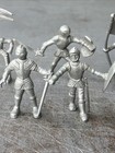 Vintage 1950s Louis Marx Prince Valiant Medieval Knights Castle Lot Of 5