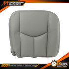 Gray For 2003 - 2007 Chevy Silverado 1500 Front   Rear Bench Leather Seat Cover
