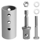 Stainless Steel Trailer Jack Drill Adapter 1 2 Inch Socket Adapter 