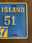 1987 Assateague Island Amsa Maryland Surf Fishing License Plate 51