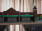 Strip Mall Assembled Print On Demand S Scale Building diorama