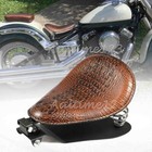 For Harley Softail Springer Chopper Bobber Motorcycle Solo Seat Saddle Brown Us