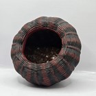 Bamboo Woven Flower Vase Basket Only Japan Ikebana Style Floral Arrangement