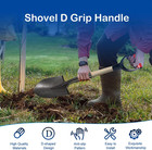 D Grip Shovel Handle Replacement Pvc 1-1 4 Inch Fit Garden Snow Rake Tool