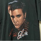 Vintage 1990 Elvis Presley Black T Shirt Tee Xl Single Stitch Portrait