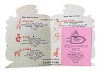 Vintage Farm Fare Restaurant Children s Menu  Clown  Astronaut Special  Animals
