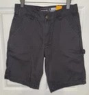 Carhartt Sz 32 Gray Canvas Rugged Fit Relaxed Fit Utility 11    Work Shorts
