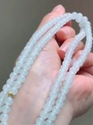 100  Natural Icy Green Jadeite Jade 5 2mm Bead Necklace 0501