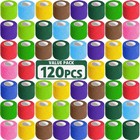 120 Pack Self Adhesive Bandage Wrap - 2  X 5 Yards Elastic Cohesive Tape  Vet  