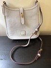Dooney   Bourke Florentine Leather Small Messenger Crossbody Bag Ecru New
