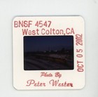 Original Train Slide Bnsf  4547 10 05 2002 West Colton California