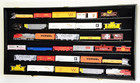 Ho Scale Model Train Display Case Lockable Collection Shelf Cabinet Black Large