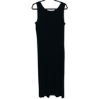 Vintage Carol Anderson Velvet Maxi Dress Womens Size Medium Black Tank