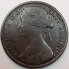 1862 Uk Great Britain 1 Penny  lot 2 