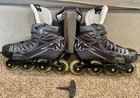 Mission Inhaler Hi-lo Inline Roller Hockey Skates Senior Size 8e Black Gray