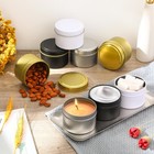 100 Pcs 4oz Candle Tins With Lids  Metal Jars For Candle Making