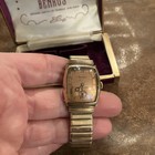 Vintage Benrus  Men s Watch W  Box Estate Band 14k Gold  Filled Rare Not Running