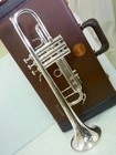 Trumpet Bag With Case Bach Stradivarius 37g One Owner Serial 427278 White Mother