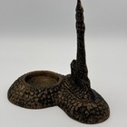 Vintage Cast Metal Lighthouse Tealight Candle Holder Rustic Brass - 5    Nautical