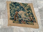 Vintage French Jungle Tapestry Wall Hanging 3x3 Ft Multicolor Nature Art Decor