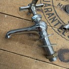 Lot Of Vintage Restored Hot Cold Water Sink Faucets Brass Nickeled