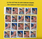 1- 20  Forever Stamp  2 -15 Vintage Used Stamp   3  -2 Lincoln Bicentennial 2009