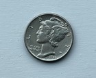 1945 Mercury Dime 10c Mint 90  Silver   98w-5274  Winged Cap