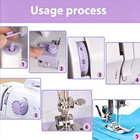 Portable Sewing Machine 12 Stitch Mini Electric Sewing Machine With Foot Pedal