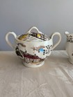 W h  Grindley Vtg Dickens Coaching Stages Sugar   Creamer Staffordshire England