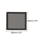2pcs 120mm Computer Fan Filter Grills Mesh Magnetic Dustproof Case Cover Black