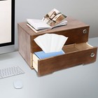 Wooden Desktop Jewelry Drawer Storage Box Table Cabinet Holder Organizer Chest