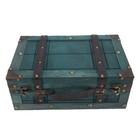 Vintage Wooden Chest Elegant Storage Trunk For Home Decor Premium Bt0