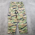 Vintage Route 66 Cargo Pants Boys 12 Y2k Camo Baggy Wide Leg Multi Pockets Skate
