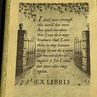 49 Ex Libris Self Stick Bookplates By Antioch I Shall Pass But Once Vtg In Box