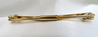 Vintage Gold Tone Curled Ends Collar Bar Clip 2-1 2 Inches