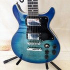 Local Warehouse Kgd Blue Tiger   stripe Electric Guitar  Dual   humbucker Pickups 