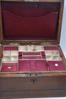 Antique Victorian Mahogany Jewellery Box Sewing Box Storage Box Work Box Large