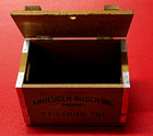 Vintage Anheuser-busch Budweiser Brewery Wooden Crate Box  6   Vintage