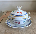 Richard Ginori Fruit Antico Doccia Mustard Pot Mini Tureen W lid  Original Spoon