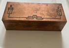 Heintz Humidor Box Sterling Silver Bronze Mission Arts   Crafts Antique  Ny 1912