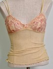 90s Y2k Vintage Cosabella Mesh Lace Tank Camisole Sheer Top Lingerie Italy Sz M