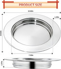 Bread Silver Premium Communion Trays For Churches  Stainless Steel Communion Set