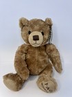 Fao Teddy Bear Tan Golden Brown Plush Sitting  2016 Button  Nwt Has Small Defect