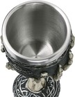 Horrible Resin Stainless Steel Skeletal Wine Goblet Skull Sacrifice Wine Chalice