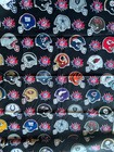 2 Yards Vintage Nfl All Teams Helmets Fabric 58  Wide New  Out Of Print 2003
