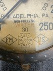 Antique Brass Fire Sprinkler Gauge Central Automatic 0   250 Psi U s  Gauge Co