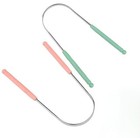 1pc Useful Tongue Scraper Stainless Steel Oral Tongue Cleaner Medical Mouth Oral