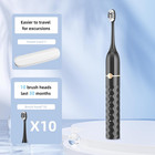 Sonic Electric Toothbrush 42000 Vpm 5 Modes 10 Heads Travel Case