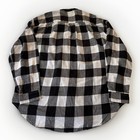 Levi   s Men   s Flannel Shirt Size Small Black White Plaid Long Sleeve Cotton