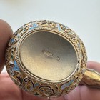 Antique Imperial Russian 84 Silver Enamel Gold Washed Kovsh By M  Semenova